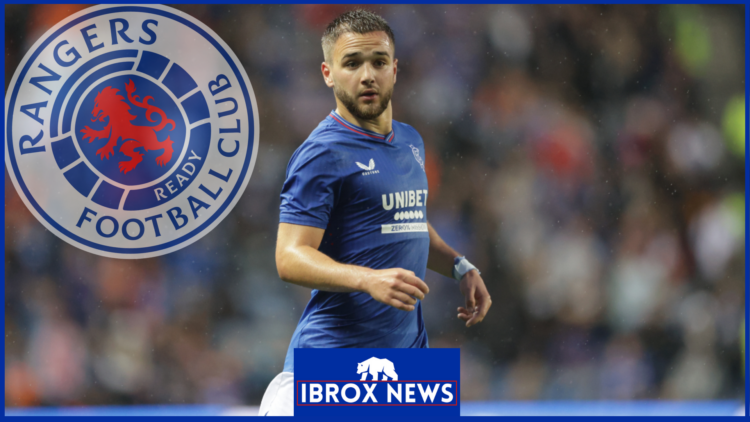 Nico Raskin and Rangers badge