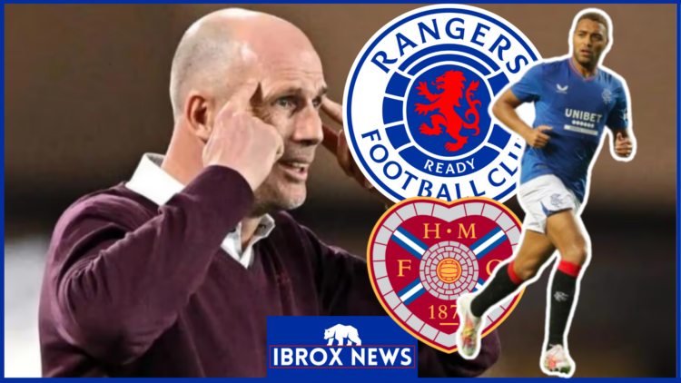 Philippe Clement and Cyriel Desser rangers and Hearts badges