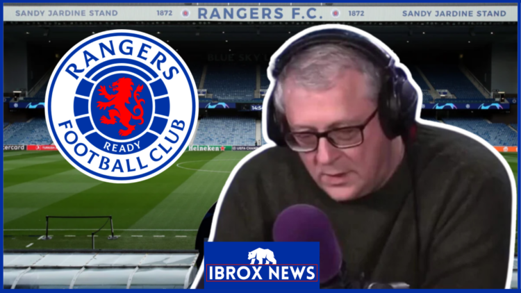 Tom English at Rangers stadium Ibrox