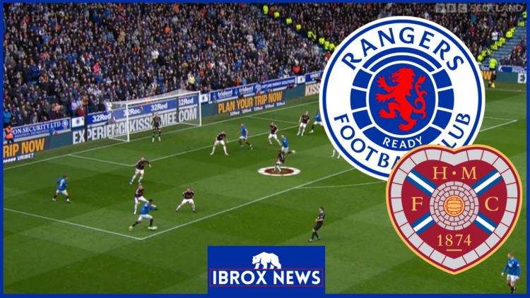 Rangers and Hearts badges as Beni Baningime is highlighted