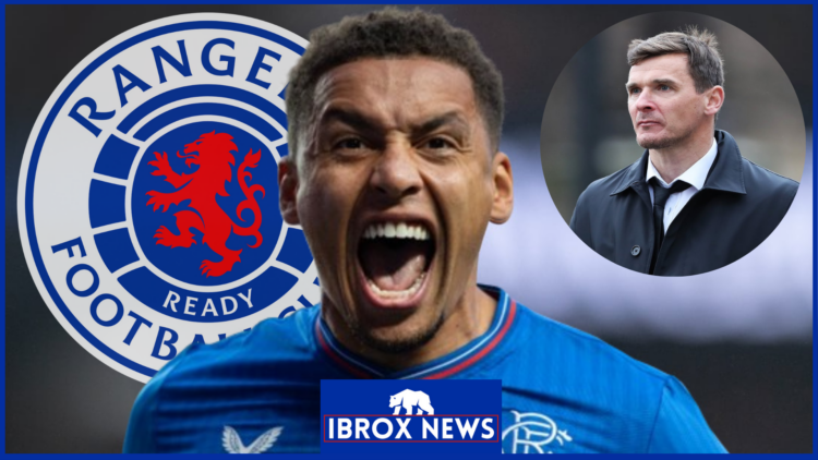 James Tavernier and Lee McCulloch with Rangers badge
