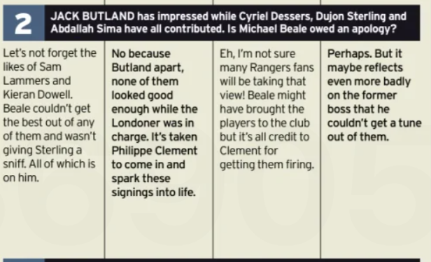 Keith Jackson talks about Rangers