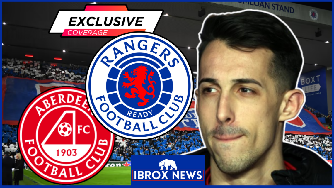 Bojan Miovski Rangers Abderdeen Ibrox exclusive