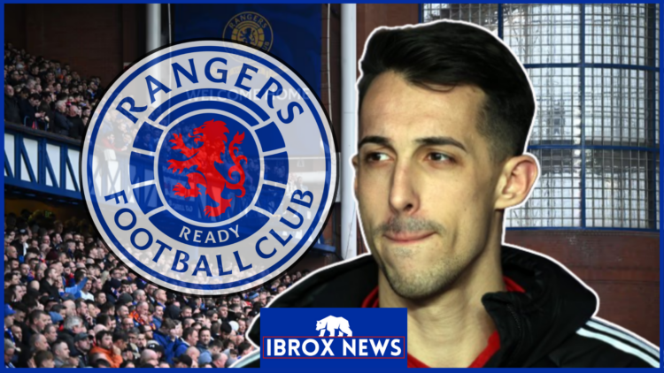 Bojan Miovski Ibrox Rangers badge