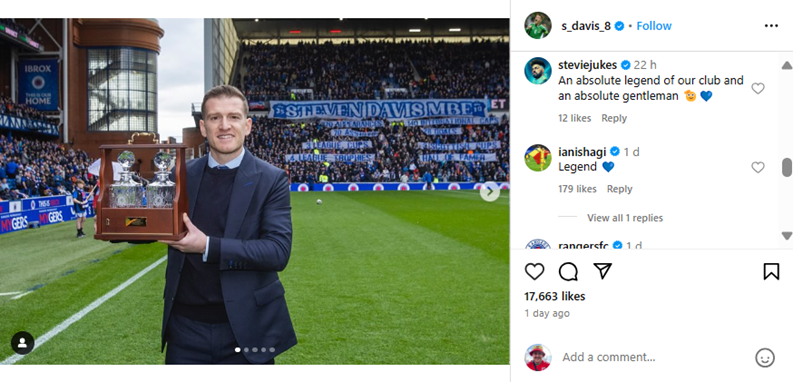 Ianis Hagi on Steven Davis at Rangers
