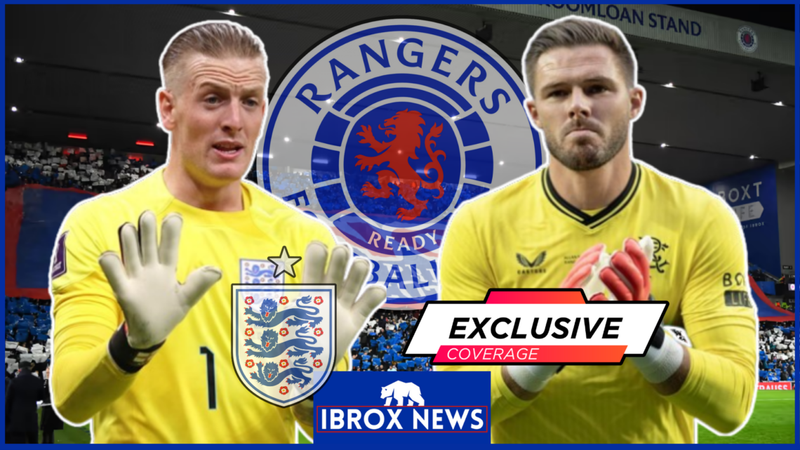 Jack Butland Jordan Pickford Rangers England exclusive