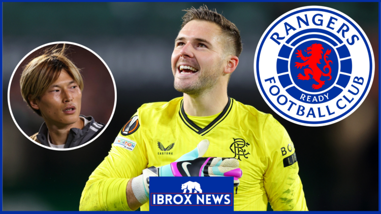 Jack Butland and Kyogo Furuhashi at Rangers