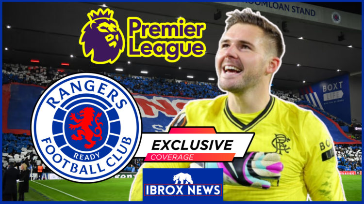 Jack Butland Rangers Ibrox Premier League exclusive