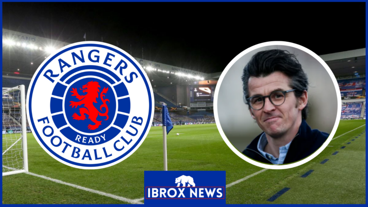 Joey Barton and Rangers badge