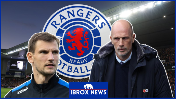 Philippe Clement and Borna Barisic at Rangers