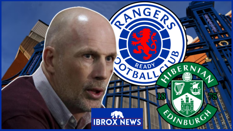 Philippe Clement Rangers and Hibernian logos