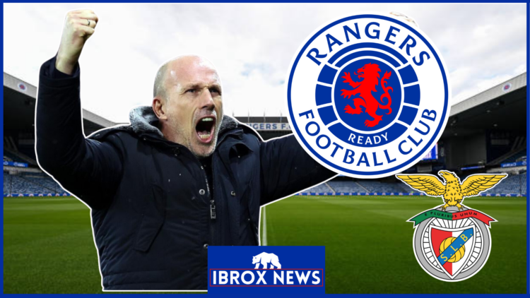 Rangers and Benfica crest, Philippe Clement and Ibrox