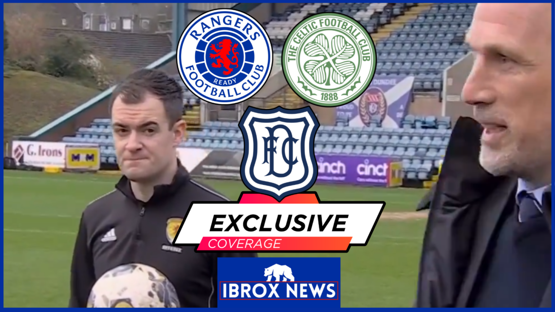 Rangers Celtic Dundee Dens Park Don Robertson Philippe Clement exclusive