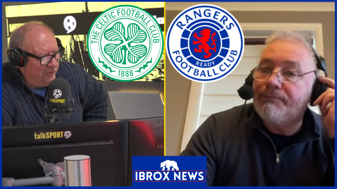 Alan Brazil, Ally McCoist, Rangers and Celtic badges
