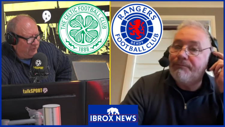 Alan Brazil, Ally McCoist, Rangers and Celtic badges