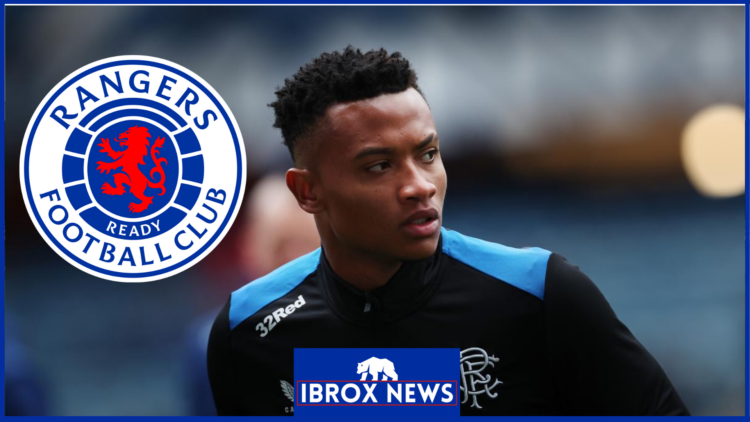 Oscar Cortes and Rangers crest