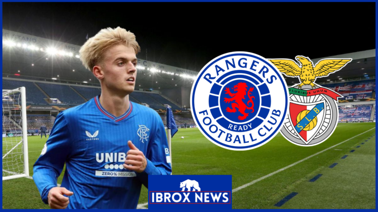Rangers Badge, Benfica badge, Ibrox, Ross McCausland