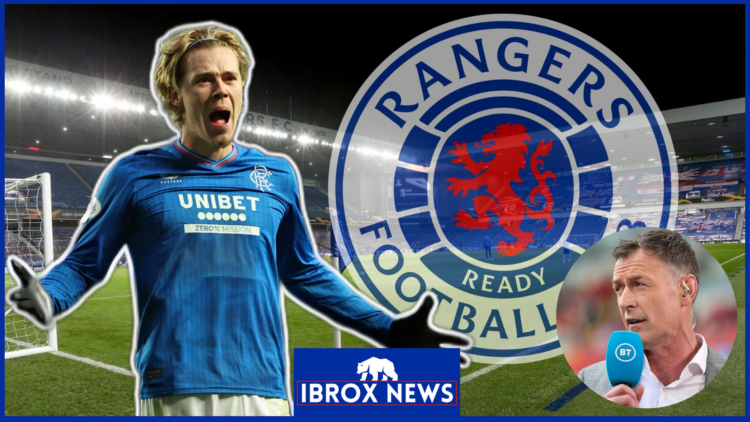 Chris Sutton, Todd Cantwell and the Rangers badge