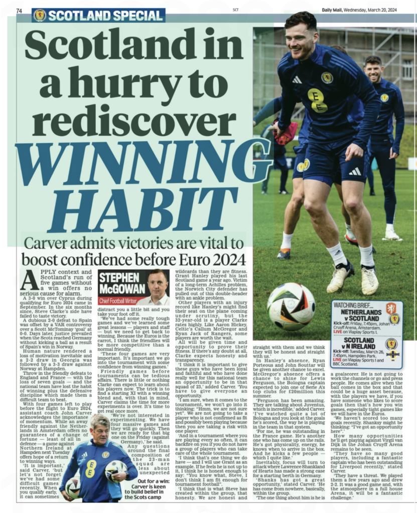 Scottish Daily Mail report on Rangers' Ryan Jack