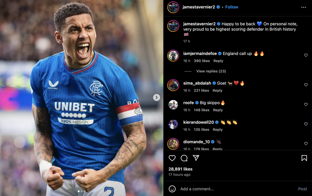 James Tavernier Rangers Jermain Defore