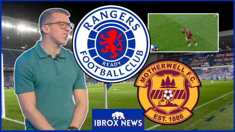 Stephen Warnock Rangers Motherwell