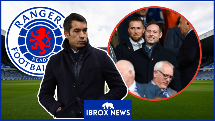 Van Bronckhorst, Beale and Rangers crest