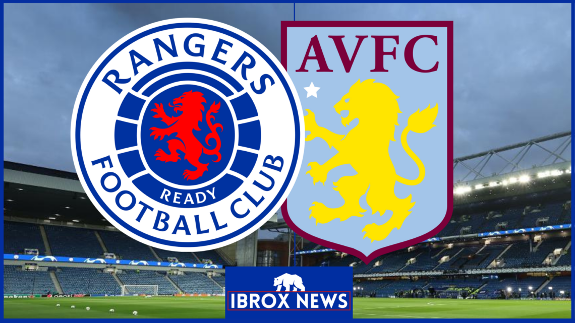 Rangers and Aston Villa badges