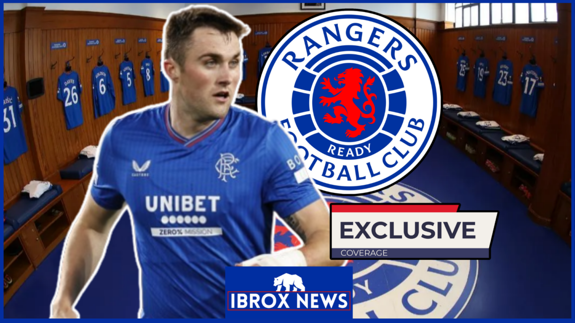 John Souttar Rangers Ibrox dressing room exclusive