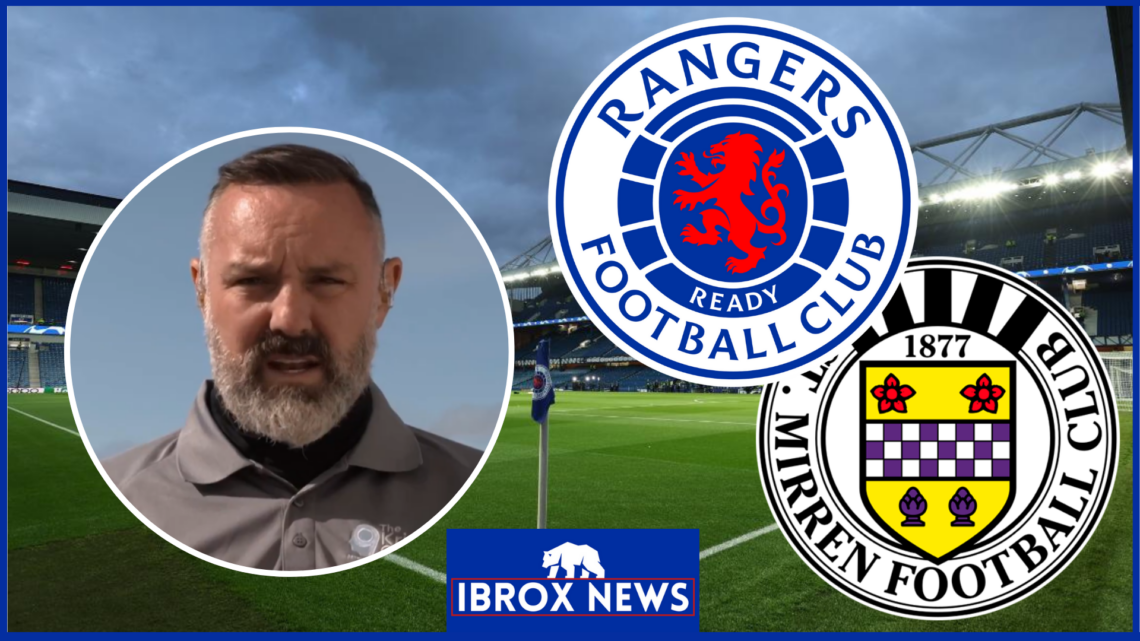 Kris Boyd on Rangers v St Mirren