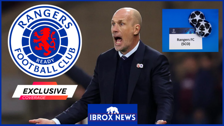 Philippe Clement with Rangers badge