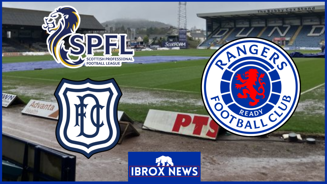 Rangers Dundee Dens Park SPFL pitch