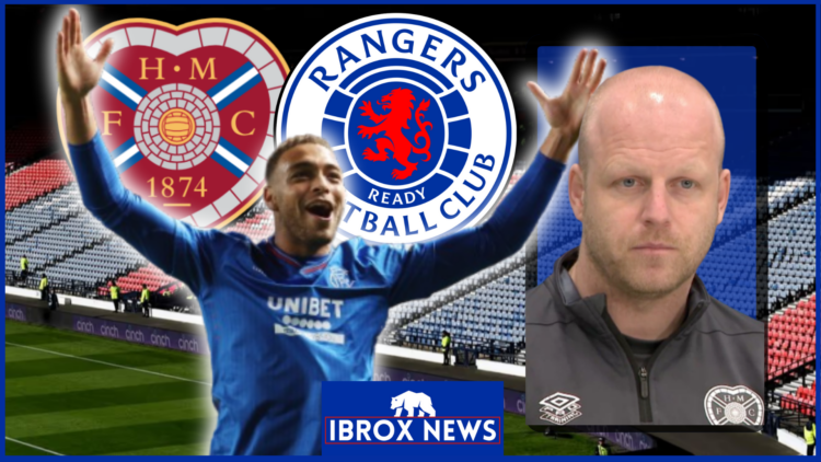 Rangers Hearts Cyriel Dessers Steven Naismith Hampden