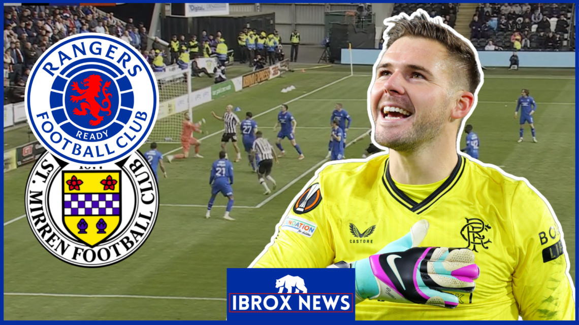 Jack Butland St Mirren Rangers