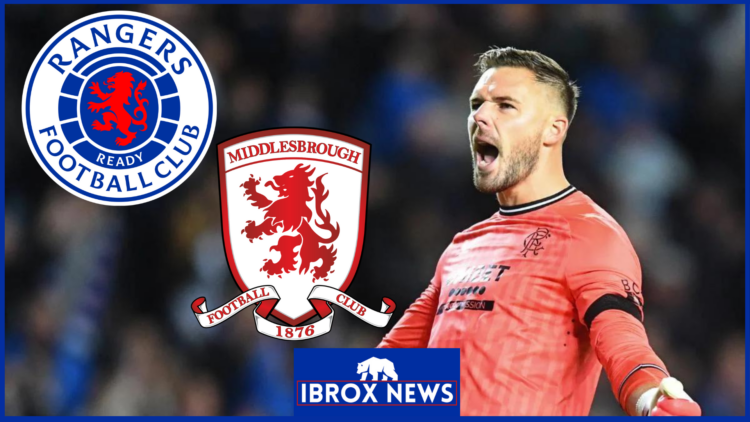Rangers Jack Butland Middlesbrough