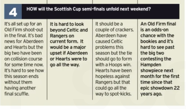 Keith Jackson, Daily Record article