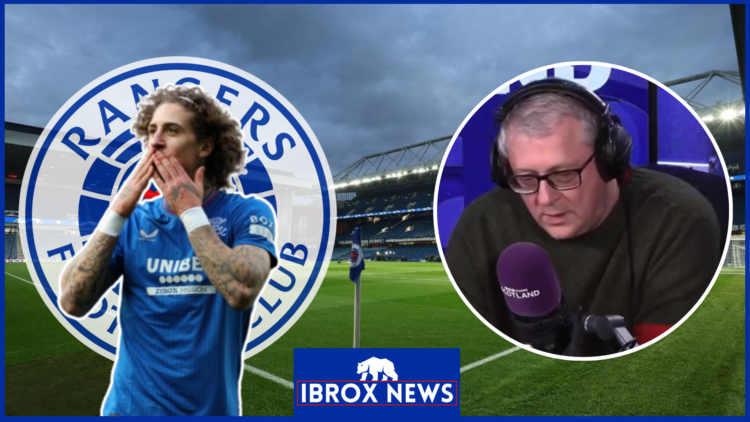 Tom English and Fabio Silva in Rangers v Celtic
