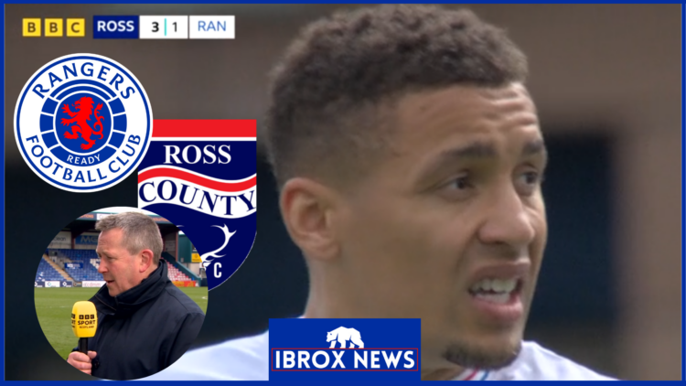 Rangers badge, Ross County badge, James Tavernier, Billy Dodds