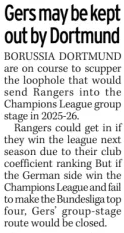 Dortmund Rangers Daily Record
