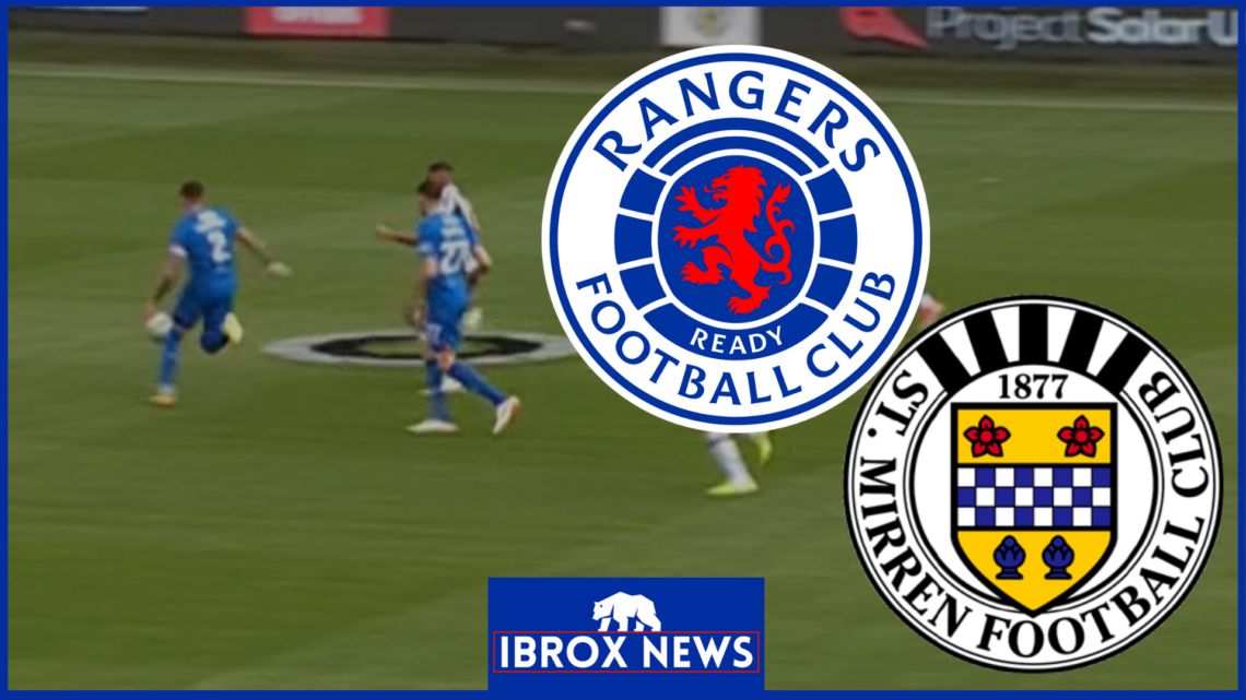 James Tavernier, Rangers badge, St Mirren badge