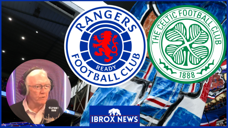 Hugh Keevins, Rangers badge, Celtic badge
