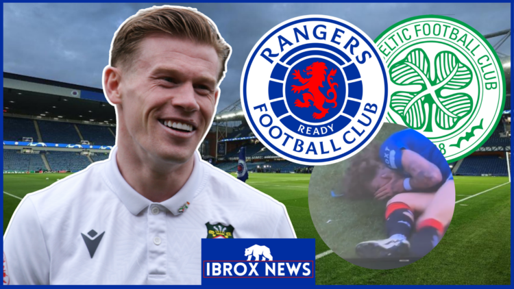James McClean mocks Fabio Silva in Rangers v Celtic
