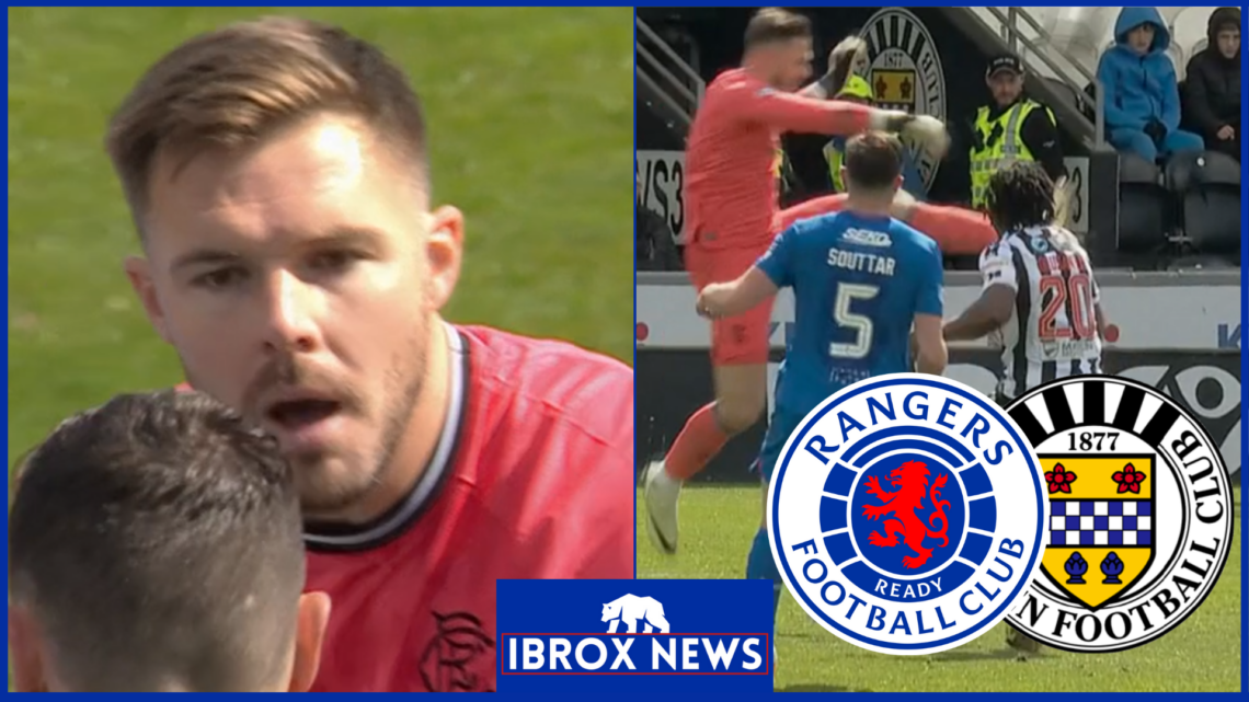 Jack Butland, Rangers badge, St Mirren badge