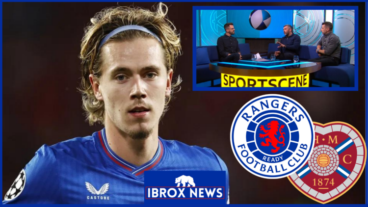 Todd Cantwell, Rangers badge, Hearts badge