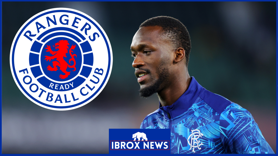 Abdallah Sima, Rangers badge, Ibrox