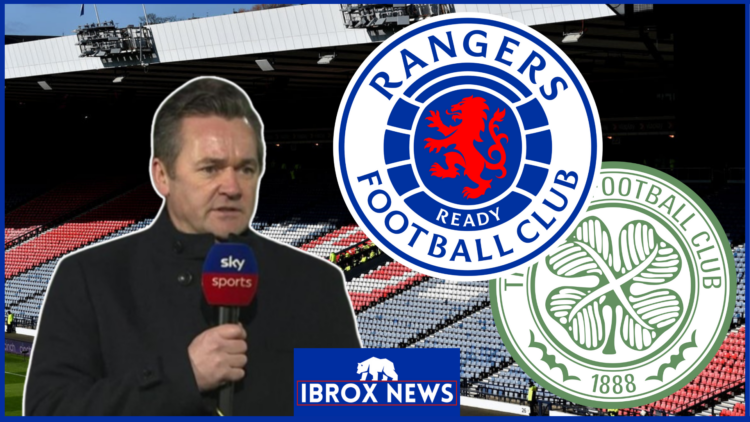 Andy Walker, Rangers badge, Celtic badge, Hampden Park