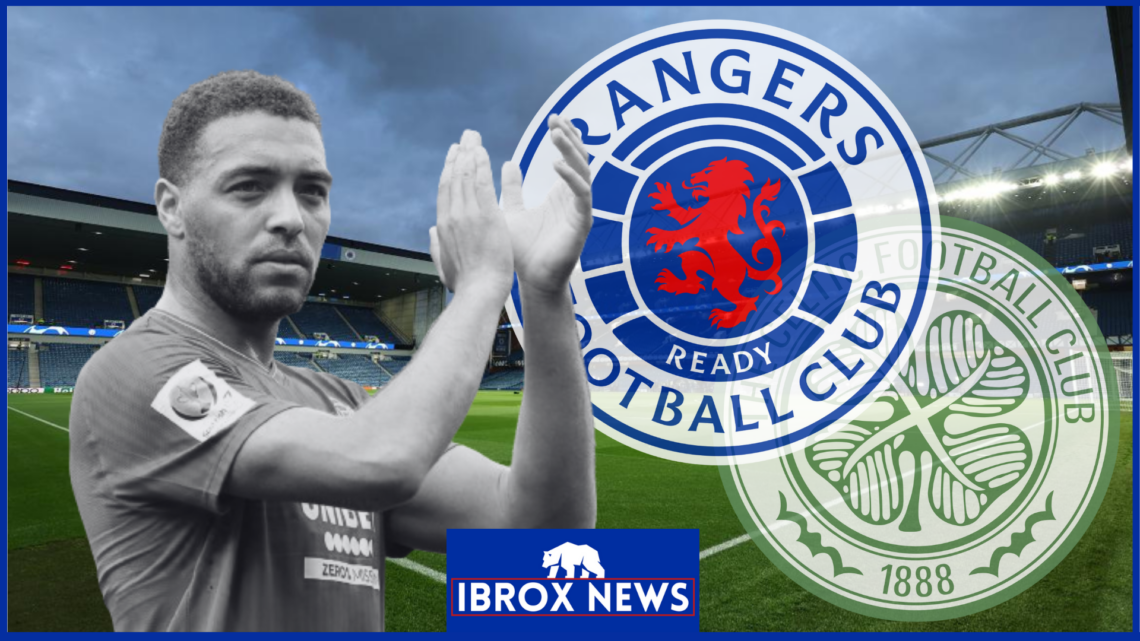 Cyriel Dessers, Rangers badge, Celtic badge