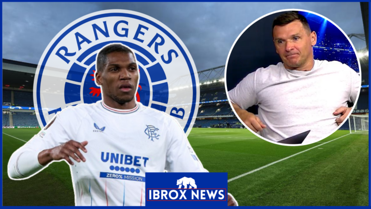 Dujon Sterling, Lee McCulloch, Rangers badge