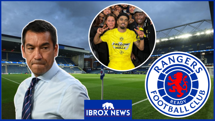 Giovanni van Bronckhorst, Ian Maatsen, Rangers badge