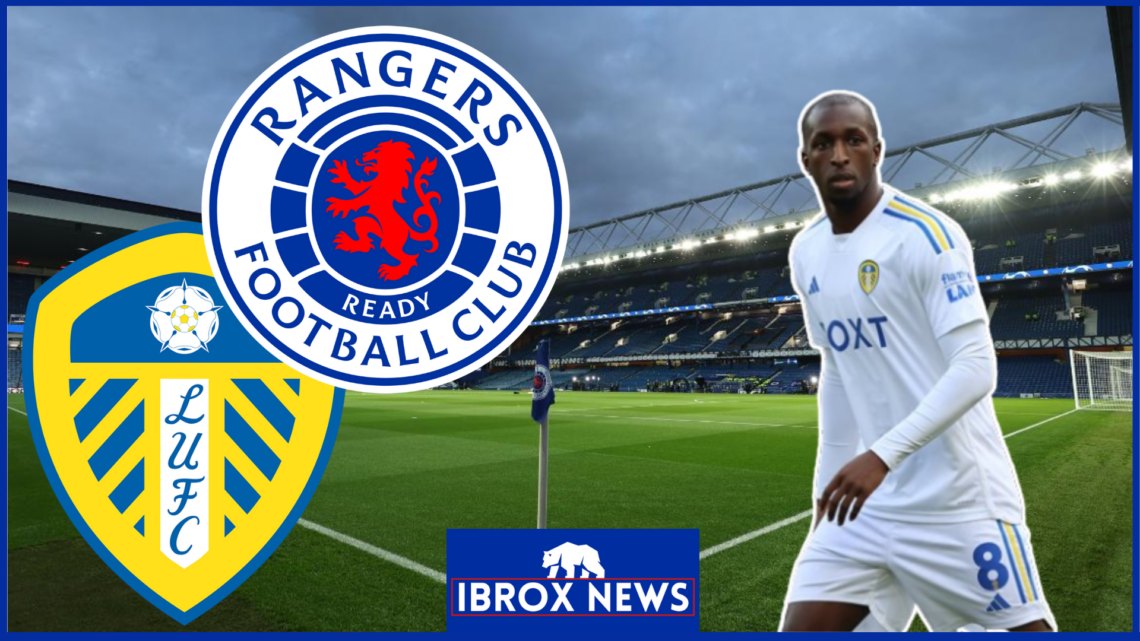 Glen Kamara, Leeds United badge, Rangers badge