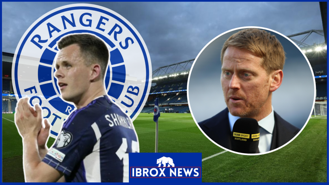 Michael Stewart, Lawrence Shankland, Rangers badge, Ibrox